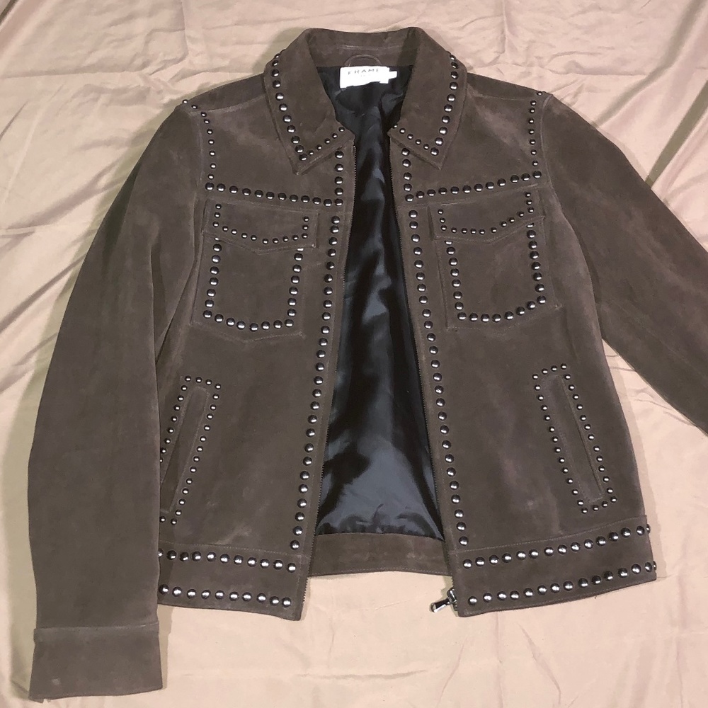 Brown suede jacket